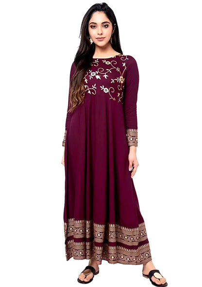 2pc Anarkali Kurti Set With Dupatta