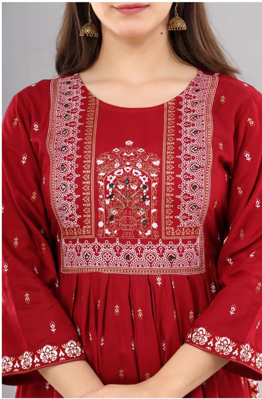 Designer Straight High Cut Kurta image 3