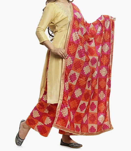 Handmade Fulkari Dupatta Multi