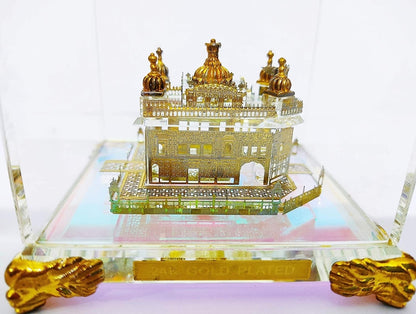 24K Gold-Plated Golden Temple Structure (Rectangle)