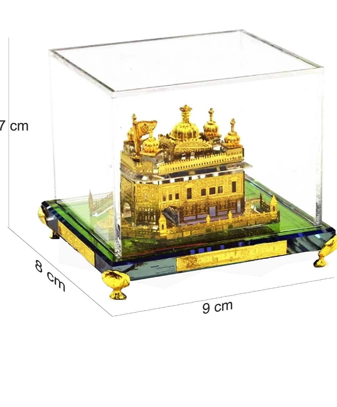 24K Gold-Plated Golden Temple Structure (Rectangle)