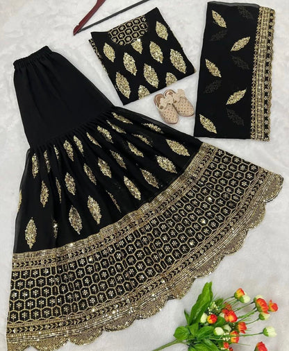 Stylish Party Wear Sharara Suit