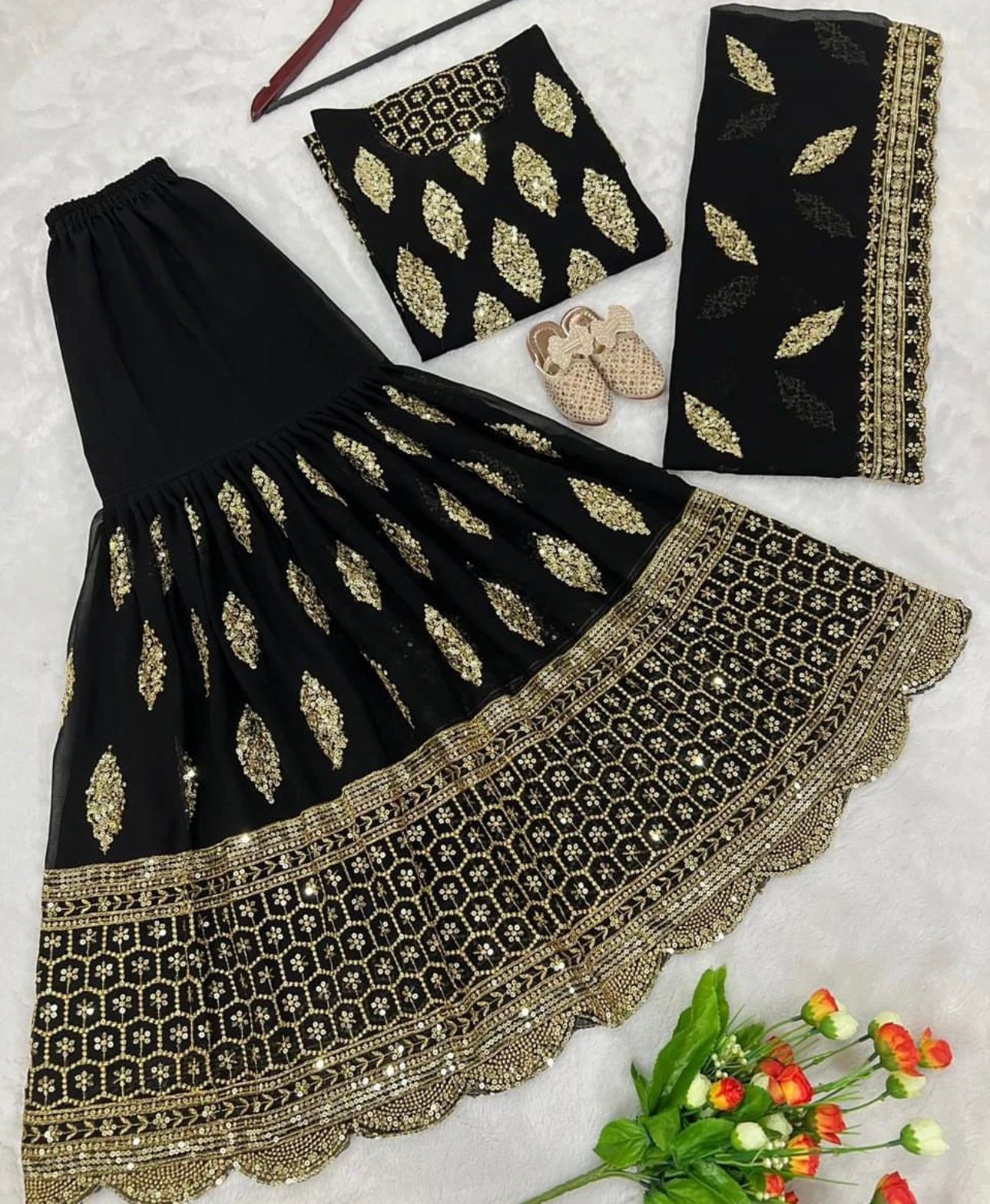 Stylish Party Wear Sharara Suit