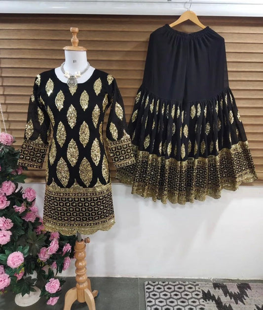 Stylish Party Wear Sharara Suit image 3
