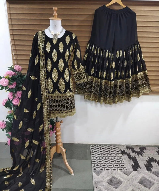 Stylish Party Wear Sharara Suit