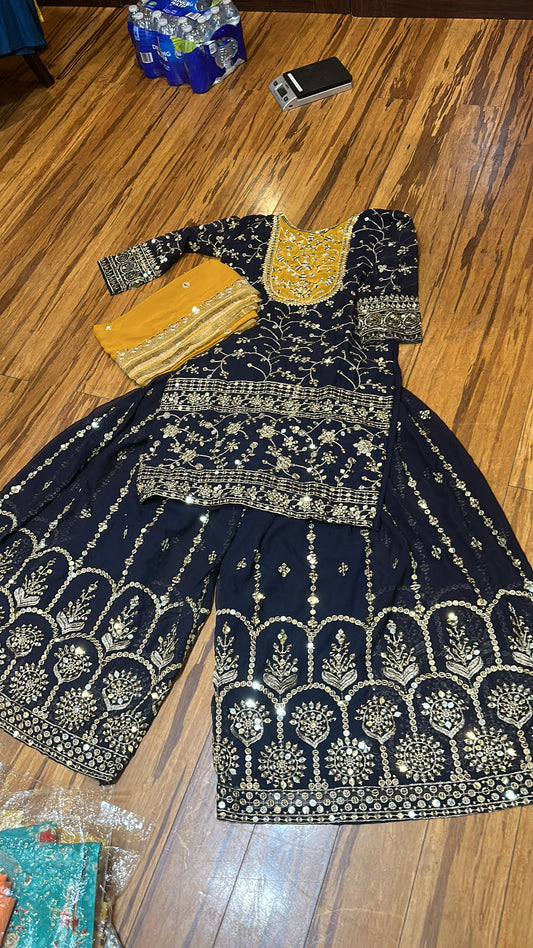 Party Wear Sharara Suit