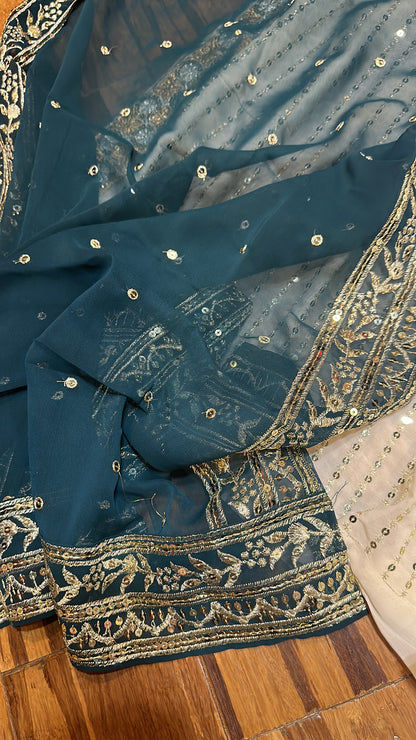 Stylish Party Wear Nayra Cut Palazzo Suit (42/44)