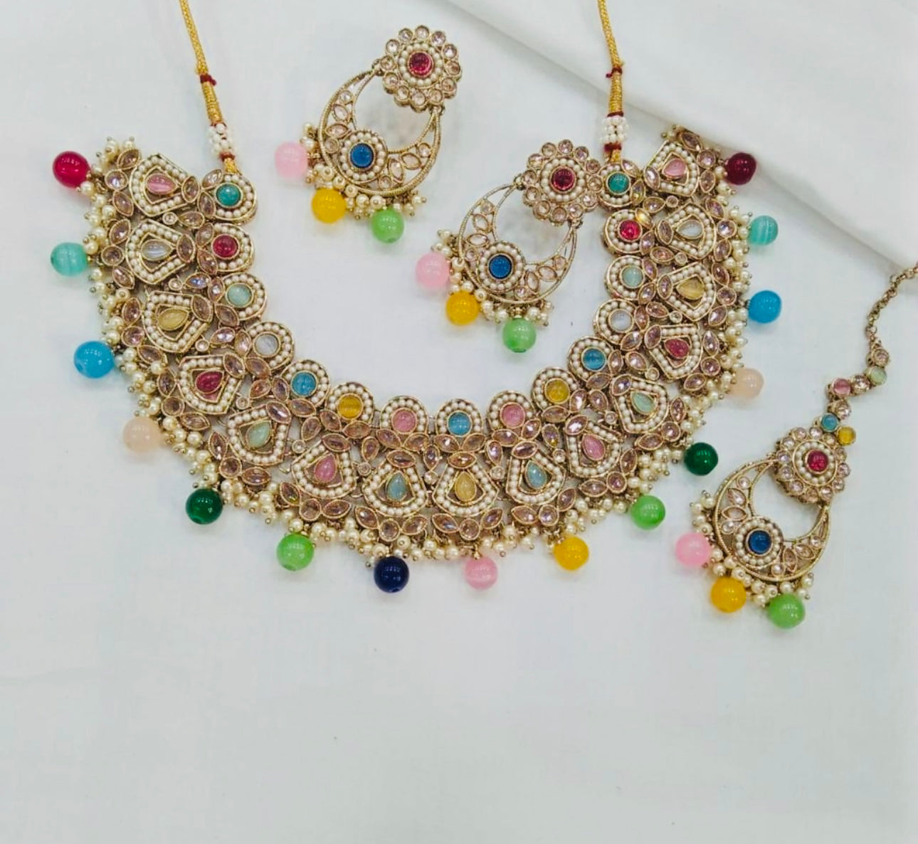 Super Quality Polki Necklace Set